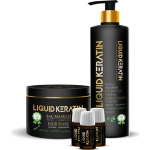 Liquid Keratin Yıpranmış Saçlara Bakım Onarıcı Full Set Kremli