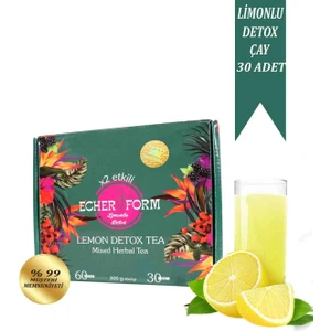 Echer Form Limonlu Detoxs Çay 60 Lı Paket