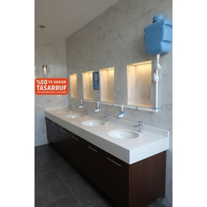 Hilal Kimya 10 Lt Butonlu 3 Musluklu Merkezi Sistem Depolu Sıvı Sabunluk