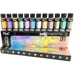 Akrilik Boya Master Mix Pastel Renk Set 12 Li