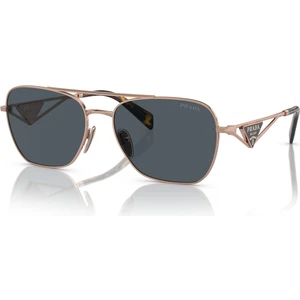 PR A50S SVF09T 59 Kadın Gold Metal Oval Güneş Gözlüğü