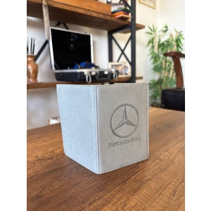 Efe Deri Mercedes Dikişli Araç Ruhsat Kılıfı Kabı Oto Ruhsatlık Araba Ruhsat Koruyucu