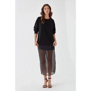 Kadınlar Siyah Sweatshirt Siyah