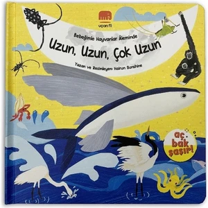 Aç Bak Şaşır! - Bebeğimle Hayvanlar Âleminde Uzun, Uzun, Çok Uzun (Büyük Boy 3 Boyutlu Kitap)