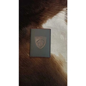 Peugeot Deri Dikişli Araç Ruhsat Kılıfı Kabı Oto Ruhsatlık Araba Ruhsat Koruyucu