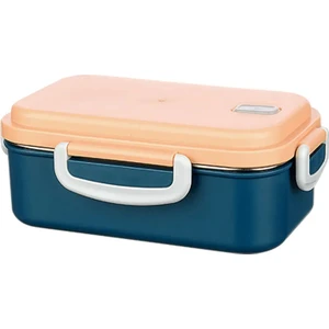 Aura 2 Bölmeli Isıtılabilir Çelik Saklama Kabı | 150 ml + 300 ml | Sıcak Su ile Isıtma Özellikli