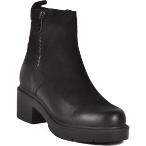 2454601K Z Siyah Nubuk Hakiki Deri Kadın Bot