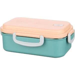 Aura 2 Bölmeli Isıtılabilir Çelik Saklama Kabı | 150 ml + 300 ml | Sıcak Su ile Isıtma Özellikli