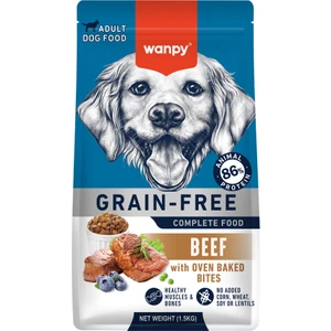 With Oven Baked Bites Sığır Etli Tahılsız Yetişkin Köpek Maması 1,5 kg