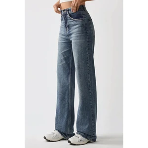 Kadın Straight Fit Denim Pantolon Kot