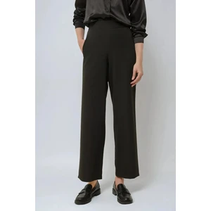 Kadın Yüksek Bel Geniş Paça Pantolon Black