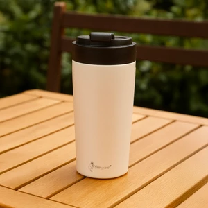 Mug Termos - Beyaz / Siyah - 380 ml