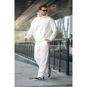 Ekru Kapüşonlu Erkek Eşofman Takımı E7324