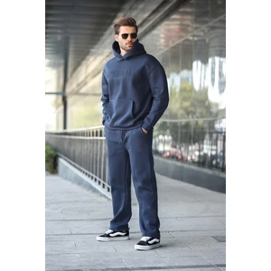 Lacivert Kapüşonlu Erkek Eşofman Takımı E7324