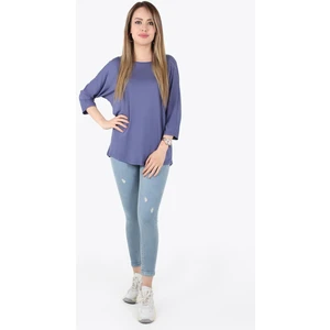 1416-Y Dirsek Kol Düz Bluz