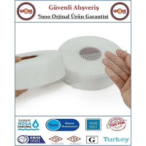 Derz Bandı Yapışkanlı - Alçı Sıva Altı File Bant - 4.8X45 Metre