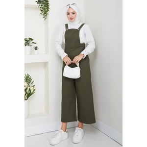 Gülru Cepli Gabardin Tulum 1587 - Haki