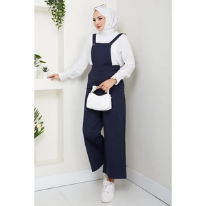 Gülru Cepli Gabardin Tulum 1587 - Lacivert