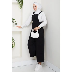 Gülru Cepli Gabardin Tulum 1587 - Siyah