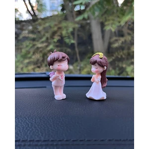 Araba Içi Torpido Üstü Gelin Damat Biblo Aksesuar Torpido Süsü Gelin Arabası Sevgiliye Hediye