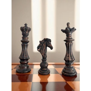 3lü Satranç Takım Dekoratif Obje