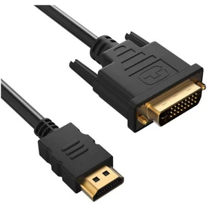 1.8 Metre - HDMI To DVI 24+1 DVI To HDMI Kablo Altın Uçlu