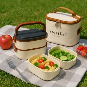 Lunch Box + Termos Çanta Hediyeli Beslenme Kutusu Yemek Saklama Taşıma