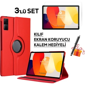 Xiaomi Redmi Pad Se 11 Inç 2023 Tablet Kılıfı Ekran Koruyucu Kalem Hediyeli Set Kapaklı Standlı