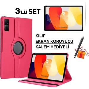 Xiaomi Redmi Pad Se 11 Inç 2023 Tablet Kılıfı Ekran Koruyucu Kalem Hediyeli Set Kapaklı Standlı