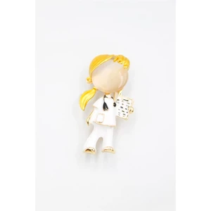 Hemşire Doktor Broş - Sarı