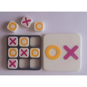 Yılbaşı için hediyelik Eğitici Mini Xox Oyunu Tic Tac Toe Oyun Seti 5.8 cm x 5.8 cm
