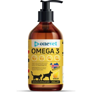 Onevet Omega 3 Kedi ve Köpekler Için Immün Sistemi Destekleyici Balık Yağı 250 ml