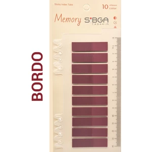 Şeffaf Bordo Renkli Postit Post-It Post It. Kitap Ayracı Ayraç Postit Sticker Not Kağıdı 200 Yaprak