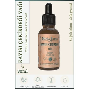 Minia Bahçe Kayısı Çekirdeği Yağı, %100 saf, 30 ml