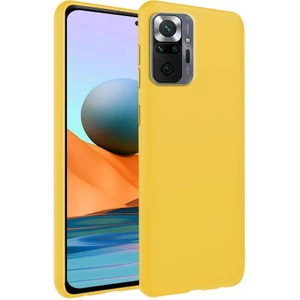 Piyasa Sepeti Xiaomi Redmi Note 10 Pro İnce Mat Silikon Kılıf Sarı