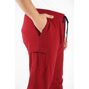 Büyük Beden Erkek Düz Komando Eşofman Altı Bordo Orta Kalınlık 22520 Rahat Kesim