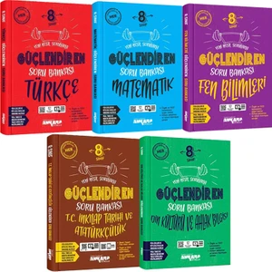 Ankara Yayıncılık 8. Sınıf Güçlendiren Türkçe Matematik Fen Bilimleri Inkılap Tarihi Din Kültürü Soru Bankası