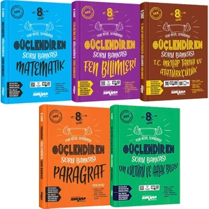 Ankara Yayıncılık 8. Sınıf Güçlendiren Matematik Fen Bilimleri İnkılap Tarihi Paragraf Din Kültürü Soru Bankası Seti 2026 Güncel Basım