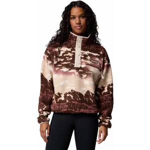 Helvetia Iı Printed Cropped Half Snap Kadın Polar Üst