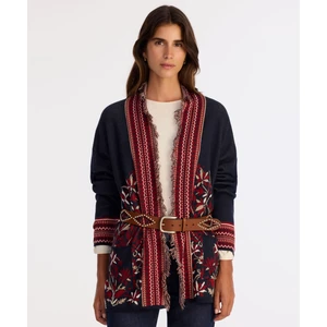 Cropped Şal Yaka Kısa Kol Hırka