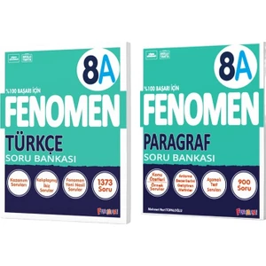 Fenomen Okul 2025 8. Sınıf Türkçe + Paragraf A Serisi Soru Bankası Seti 2 Kitap