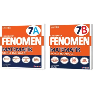 Fenomen Yayınları Okul 2025 7. Sınıf Matematik A + B Serisi Soru Seti 2 Kitap
