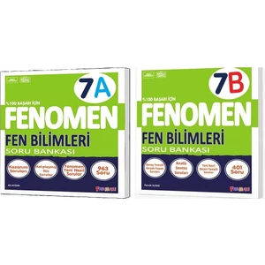 Fenomen Yayınları Okul 2025 7. Sınıf Fen Bilimleri A + B Serisi Soru Seti 2 Kitap