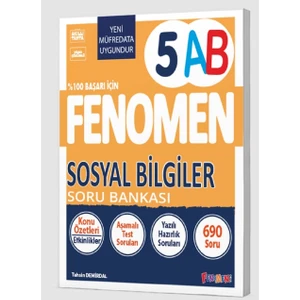 Fenomen Okul 2025 5. Sınıf Sosyal Bilgiler A - B Soru Bankası