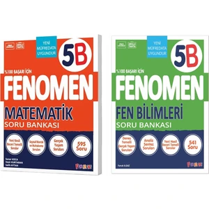 Gama Yayınları 5. Sınıf Matematik Fen Bilimleri Fenomen Soru Seti Yeni 2022