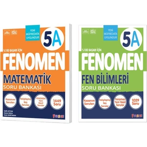 Fenomen Yayınları 2025 5. Sınıf Matematik - Fen Bilimleri A Serisi Soru Bankası 2 Kitap