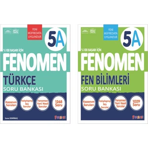 Fenomen Yayınları 2025 5. Sınıf Türkçe - Fen Bilimleri A Serisi Soru Seti 2 Kitap