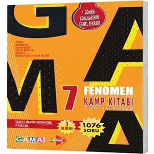 Gama Yayınları 7. Sınıf Tüm Dersler Fenomen Kamp Kitabı