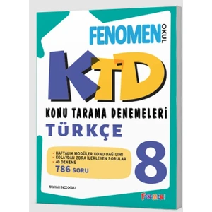Fenomen Okul 2025 8. Sınıf Lgs Türkçe Konu Tarama Denemeleri