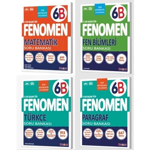 Gama Yayınları 6. Sınıf Fenomen Soru Bankası Seti 4 Kitap Yeni 2022